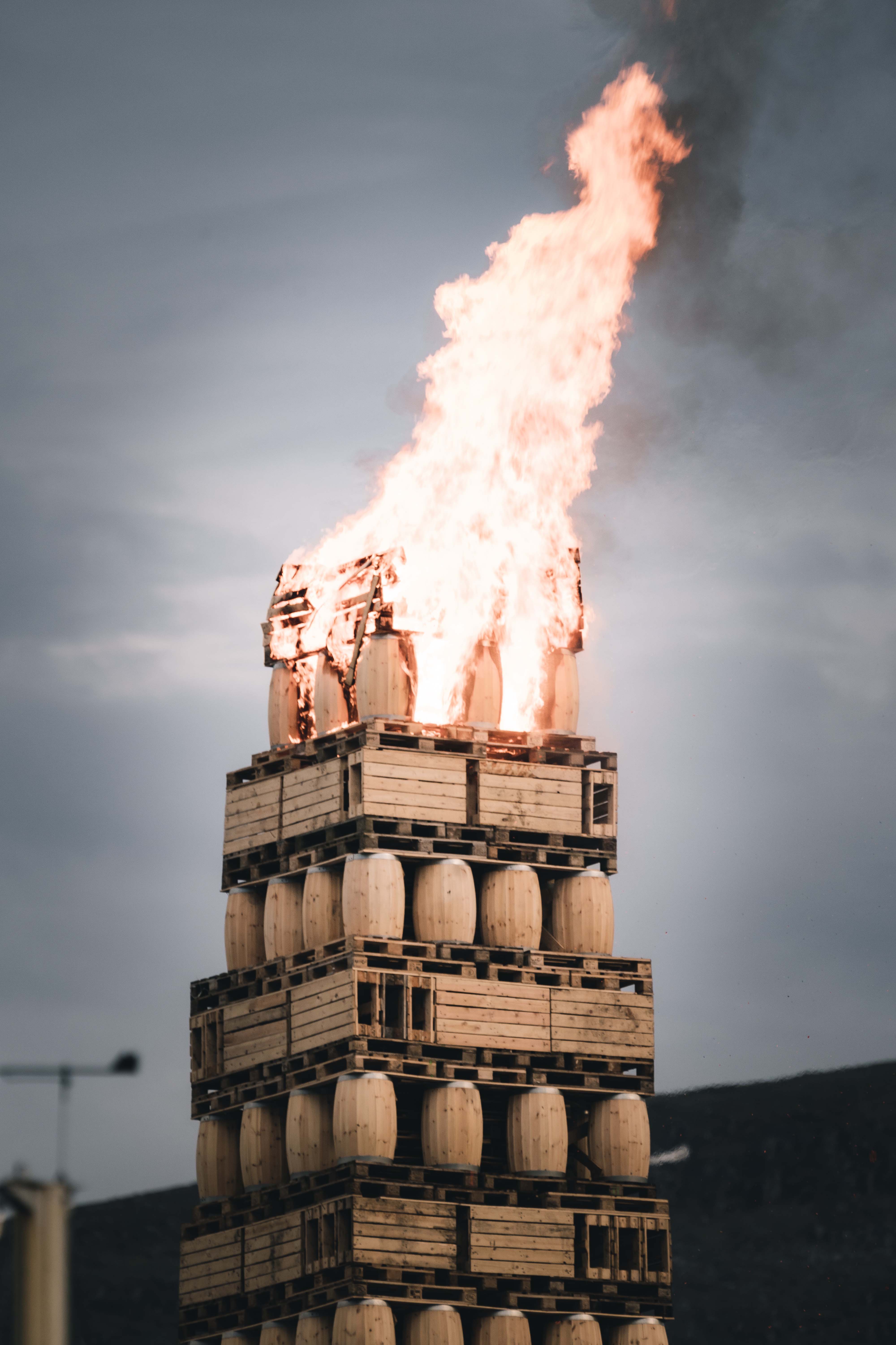 Slinningsbålet 2021.