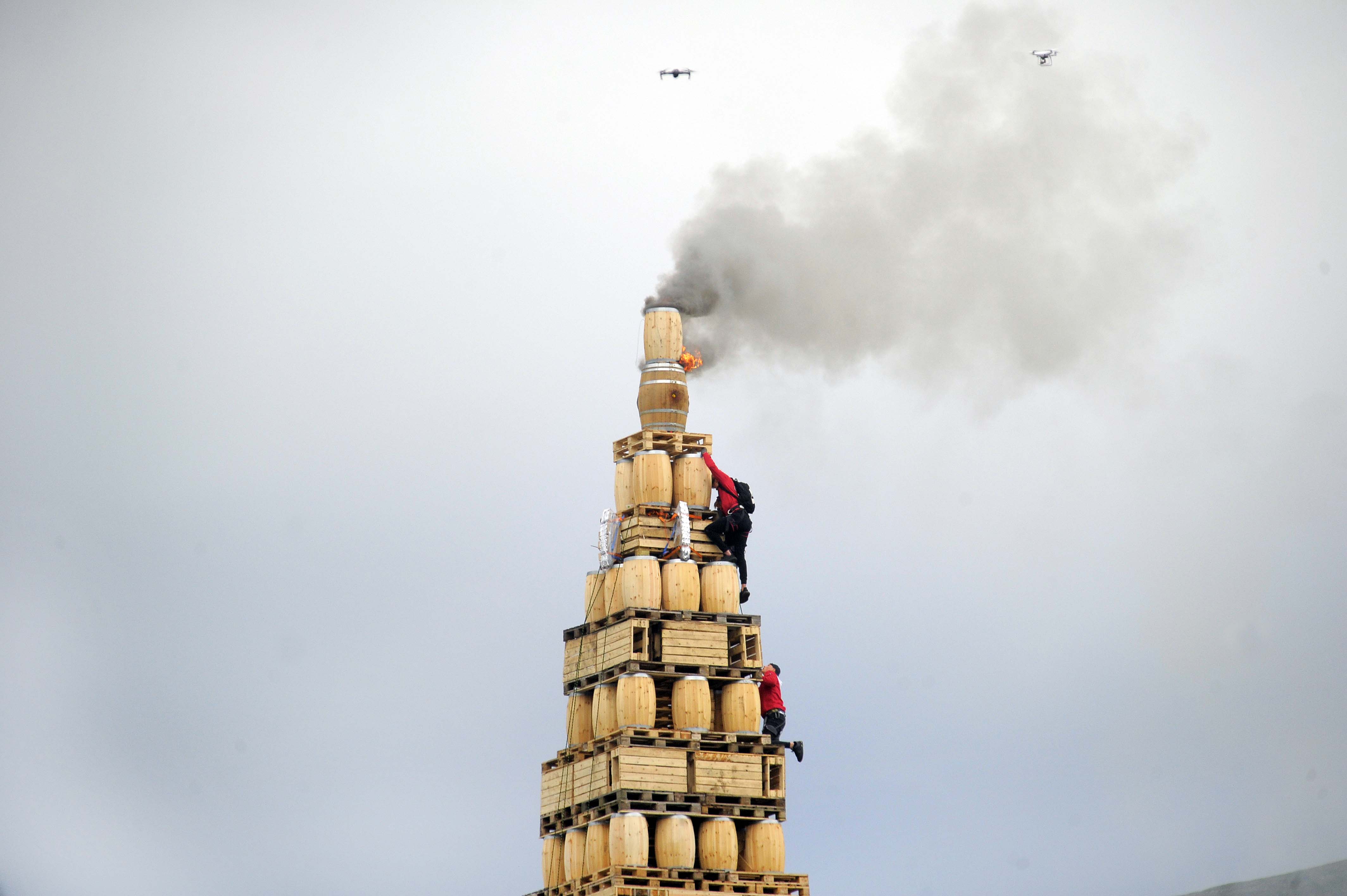 Slinningsbålet 2021.