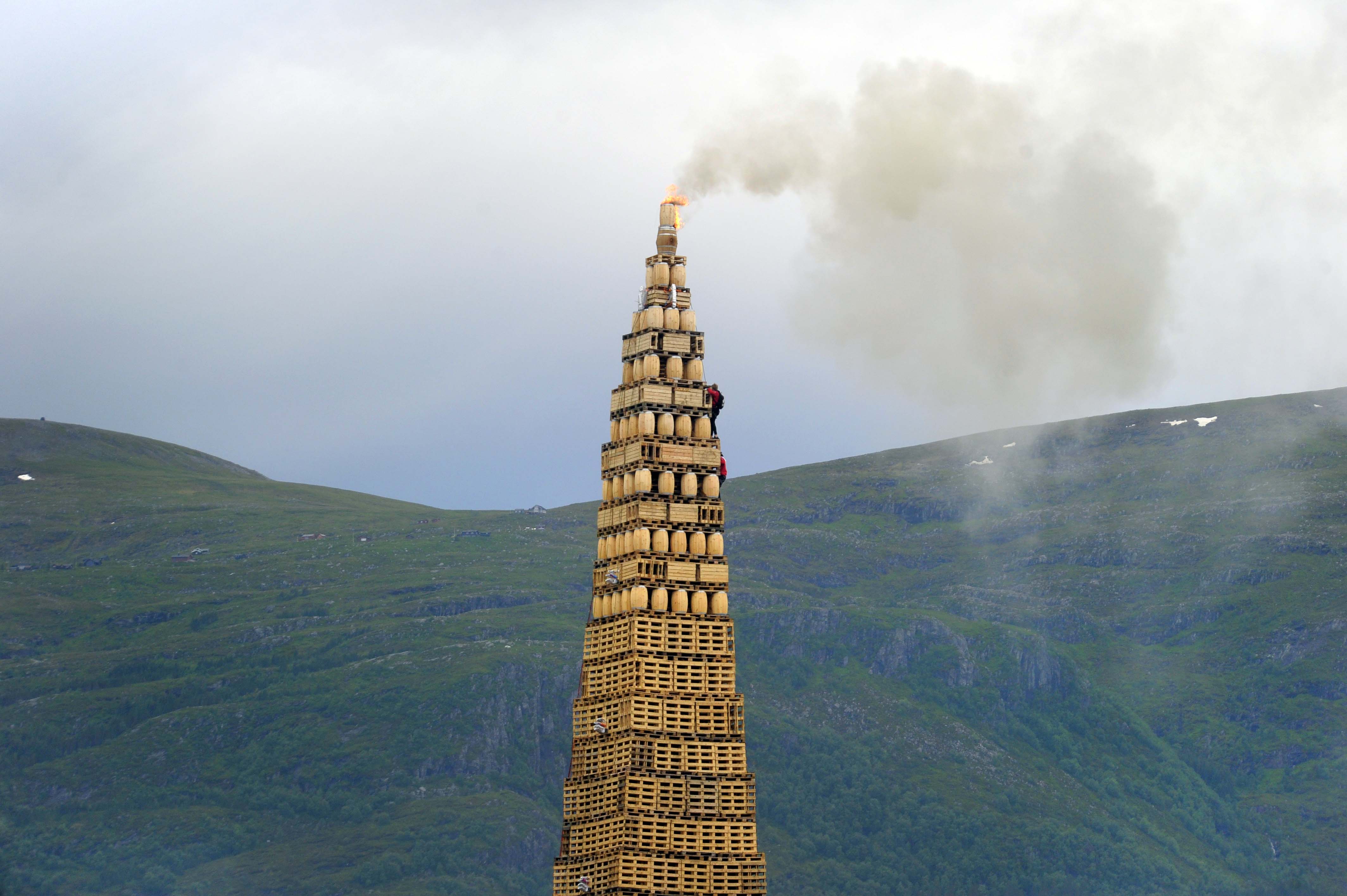 Slinningsbålet 2021.