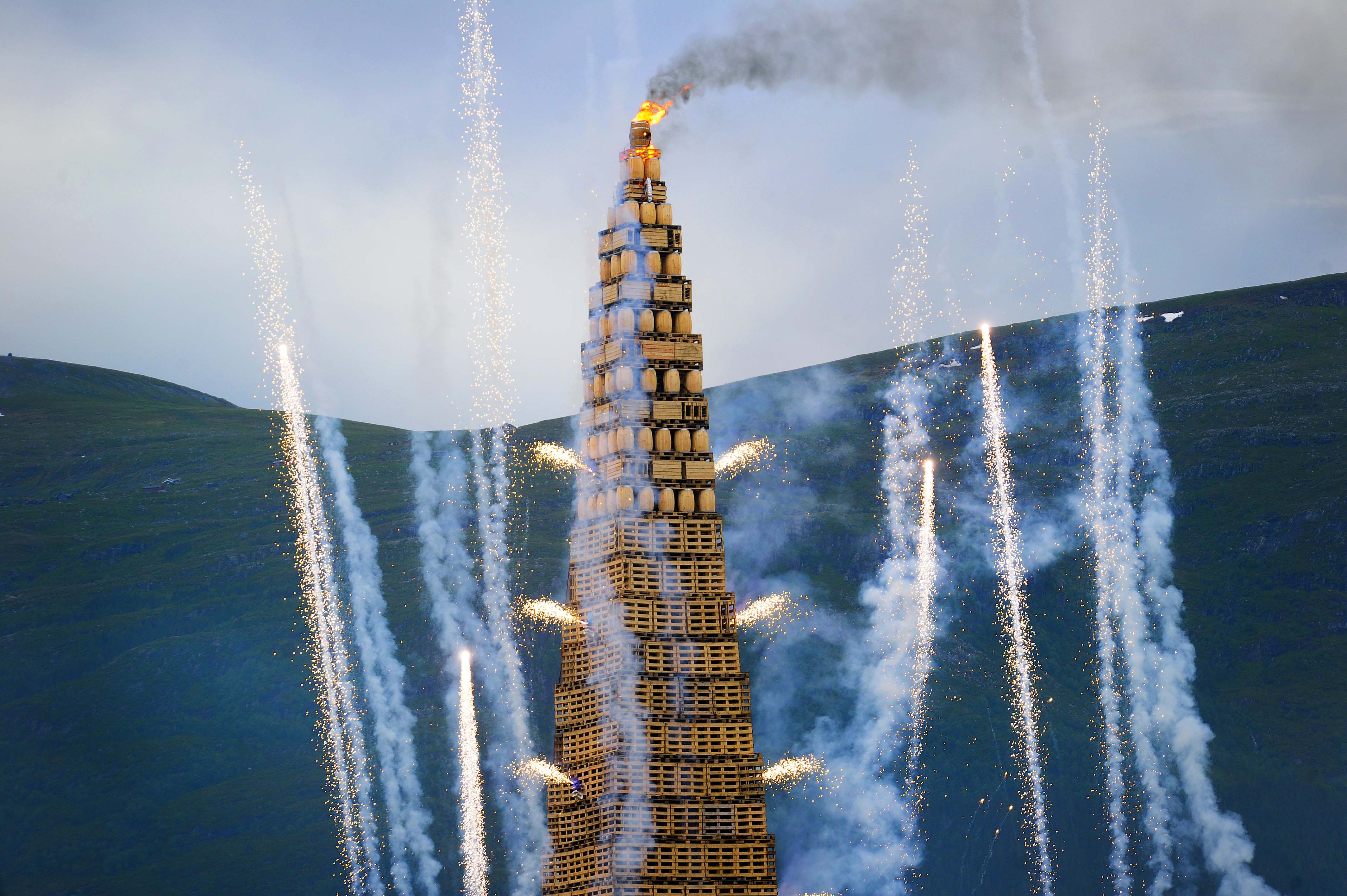 Slinningsbålet 2021.