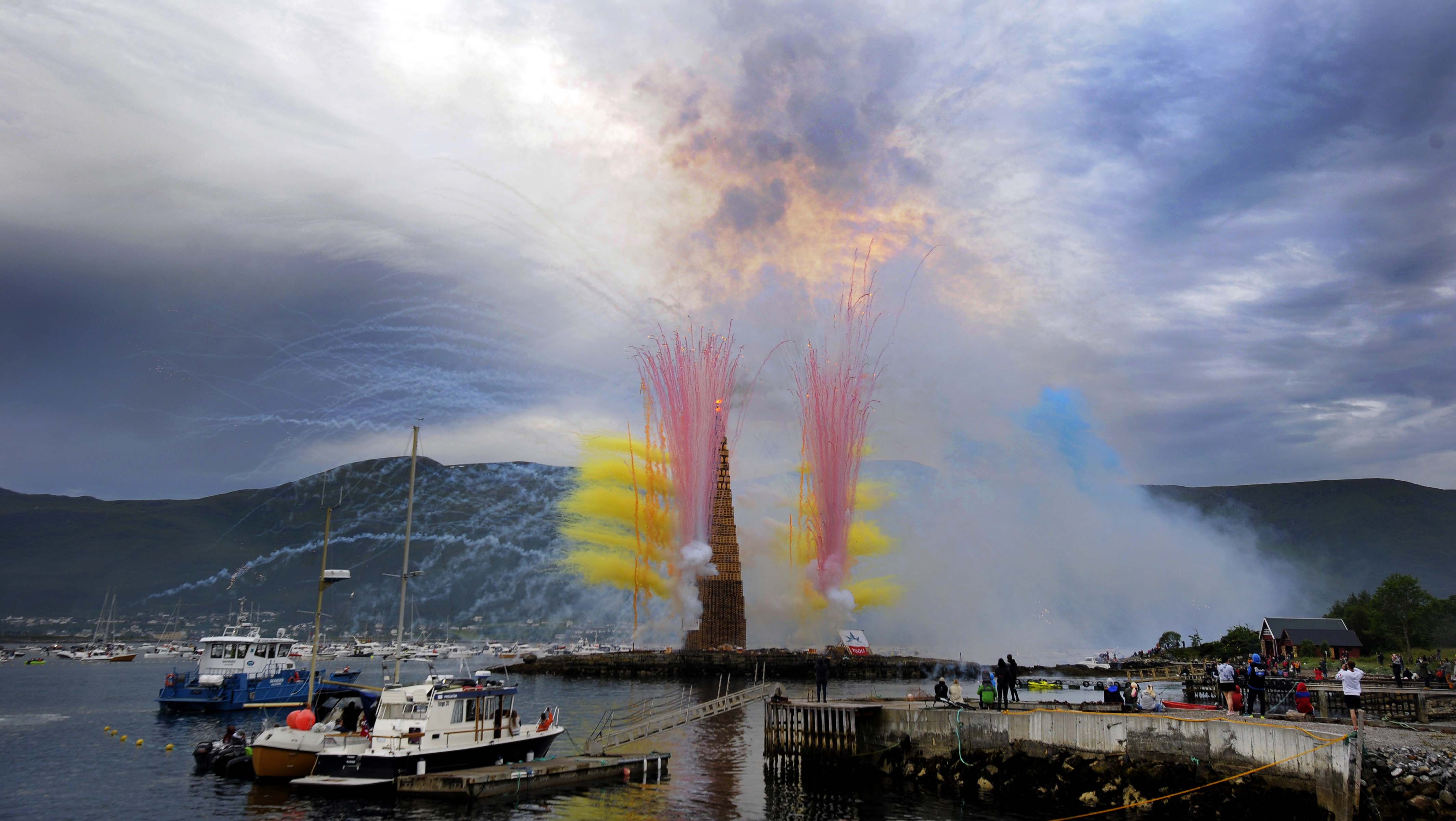 Slinningsbålet 2021.