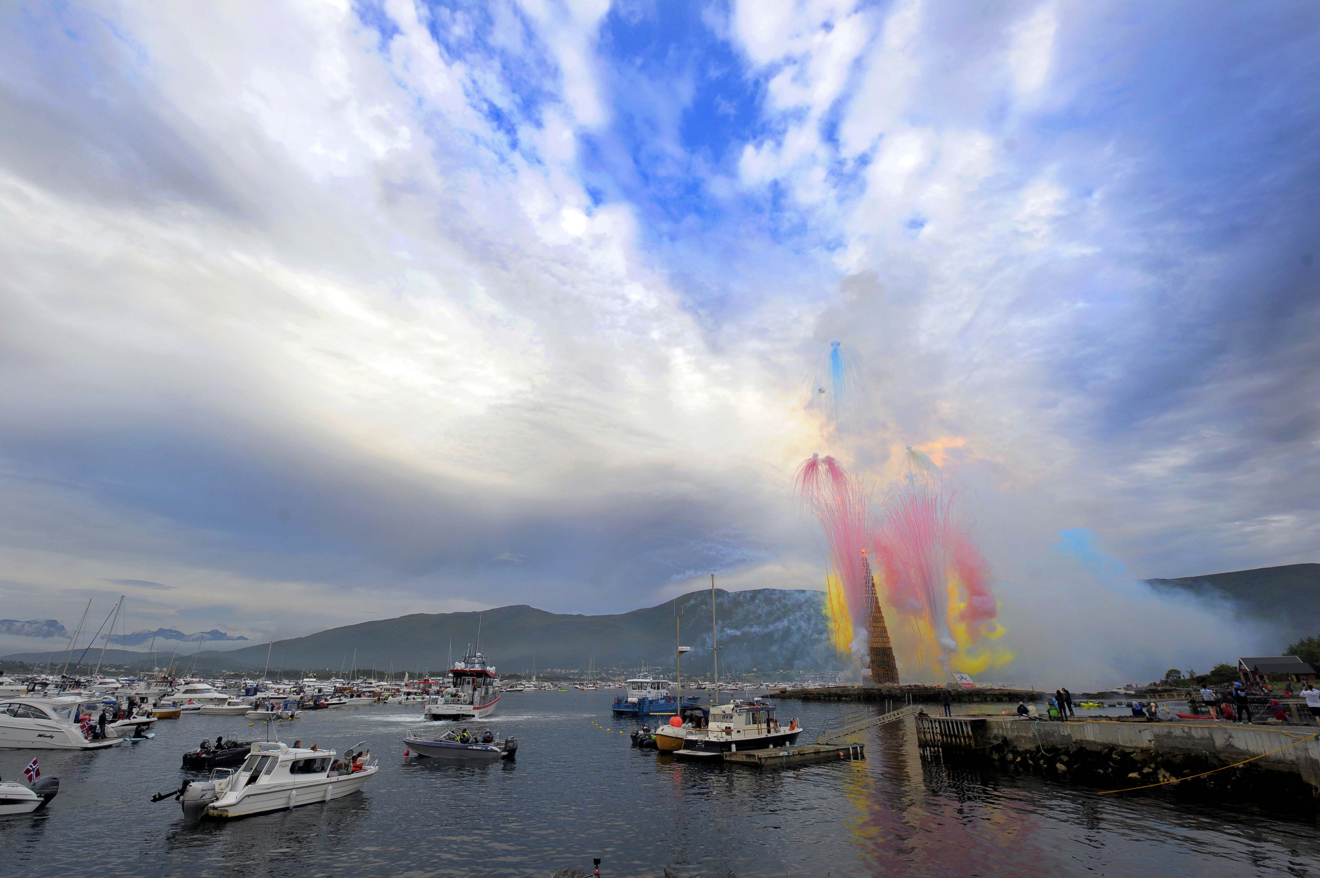 Slinningsbålet 2021.