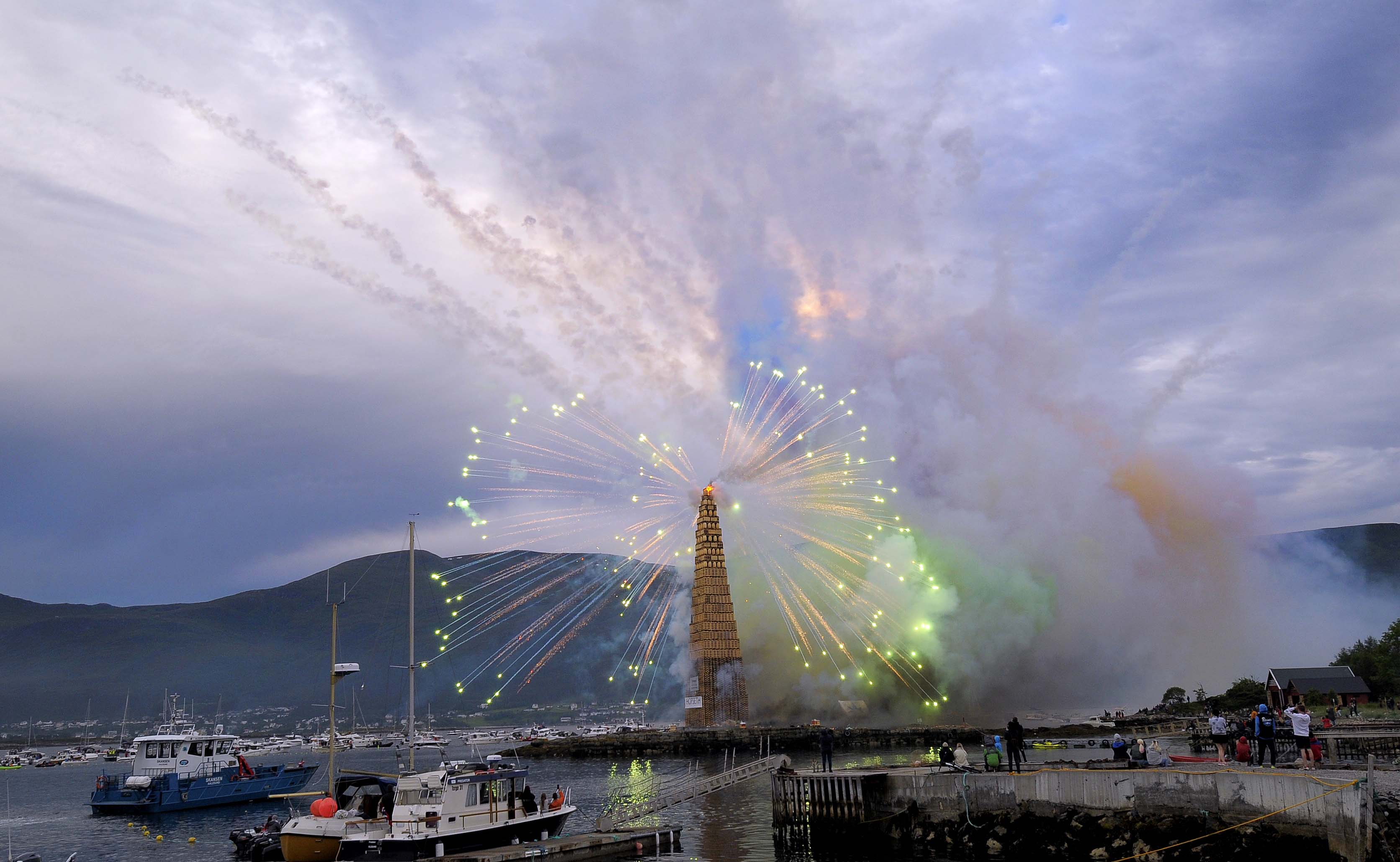 Slinningsbålet 2021.