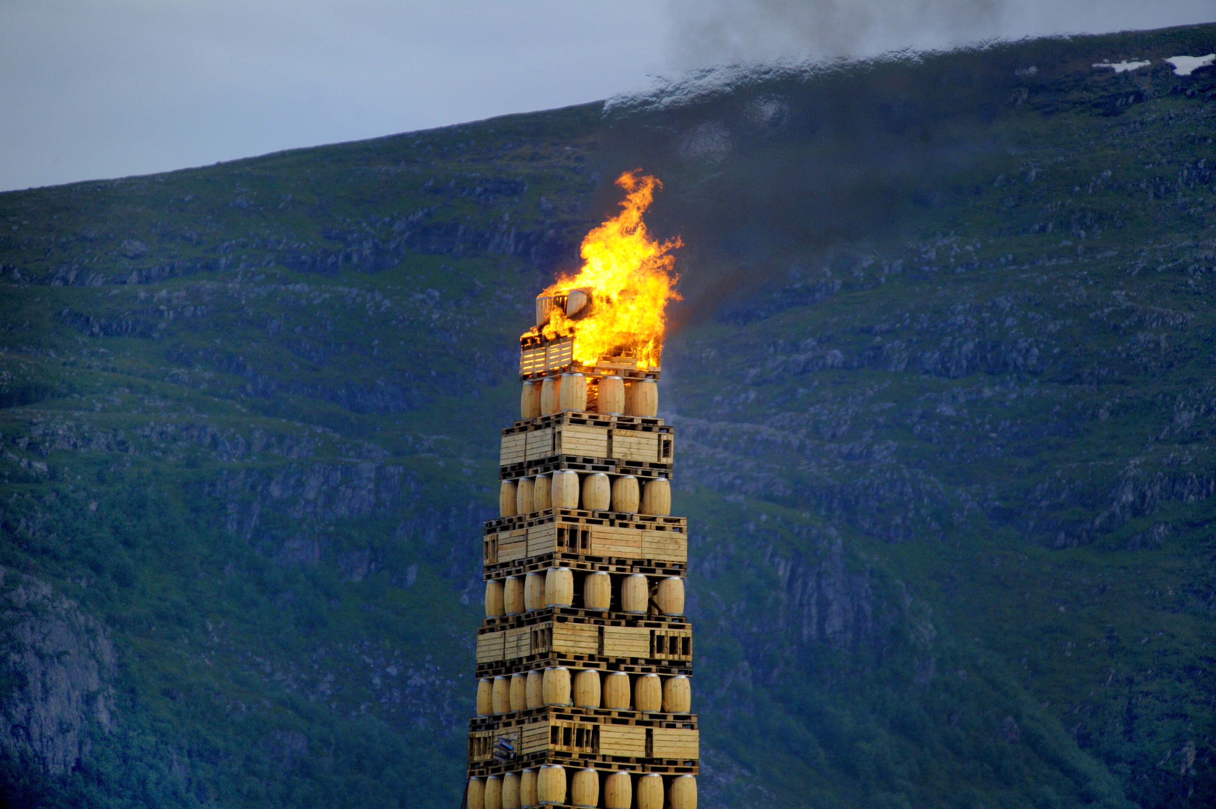 Slinningsbålet 2021.