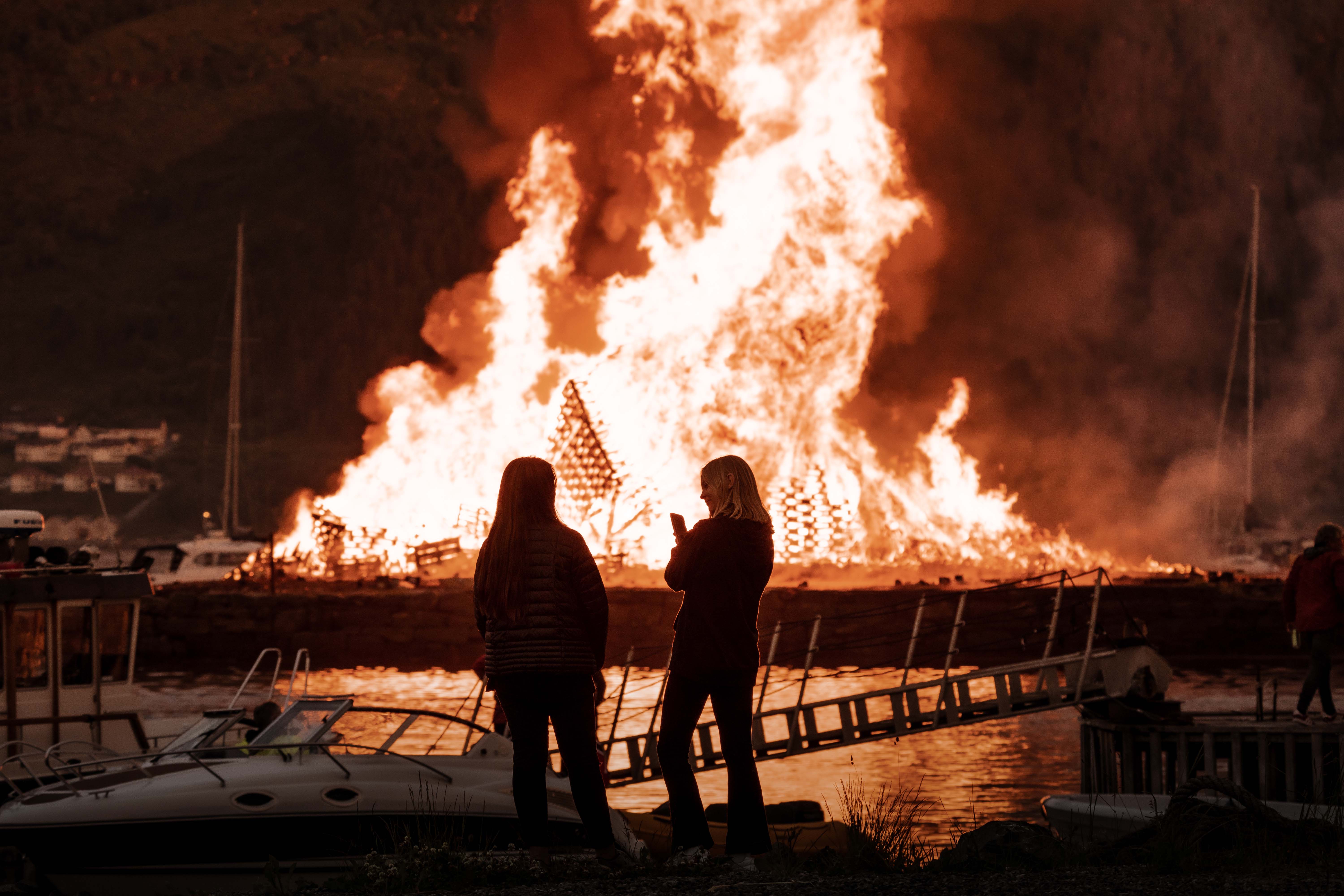 Slinningsbålet 2021.