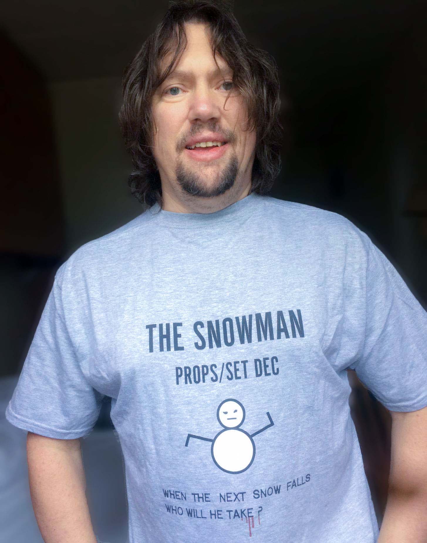 Richard Løvensprung (47) fra Ålesund var rekvisita-assistent under innspillingen av "Snømannen". (Foto: Privat)