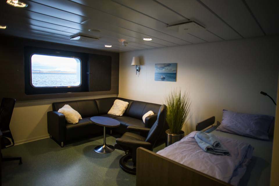 En av lugarene om bord.