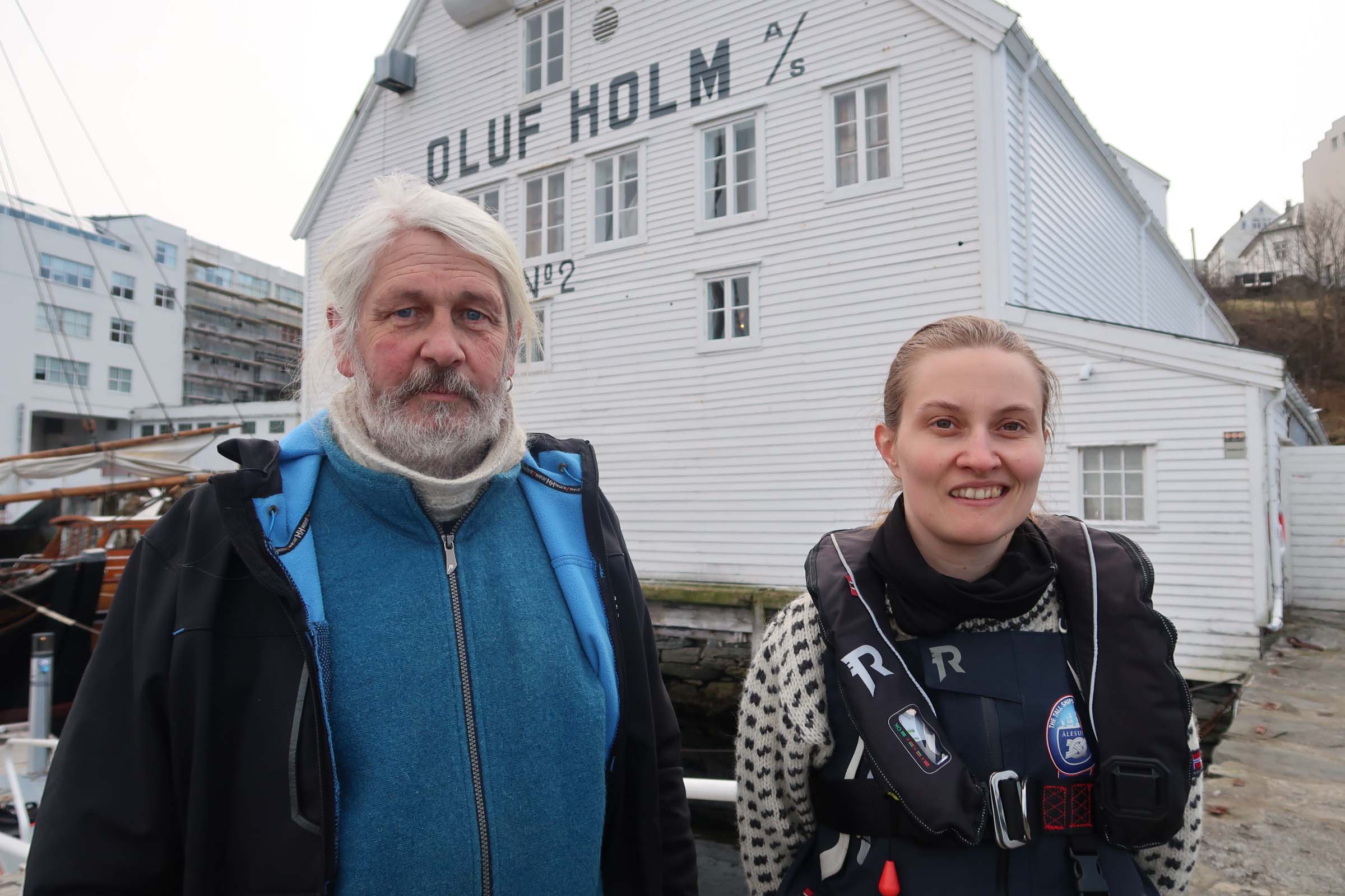 Arve Yndestad og Ane Bjørkavåg Havnegjerde synes det er et flott prosjekt å få jobbe med.